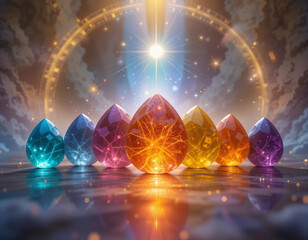 Crystal Energy – Stunning Gemstone & Healing Stone Illustrations for Spirituality and Balance
