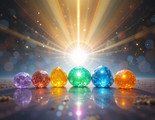 Crystal Energy – Stunning Gemstone & Healing Stone Illustrations for Spirituality and Balance