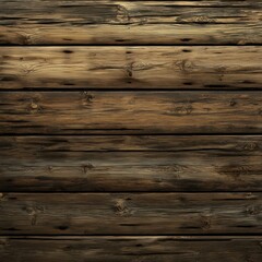 Fototapeta premium Dark brown rustic wooden planks background texture. (1)