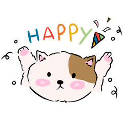 christmas and new year's cats	
