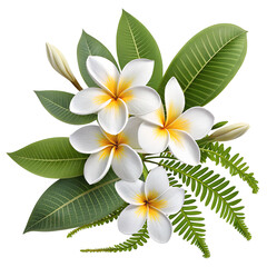 Fototapeta premium frangipani flower isolated on white
