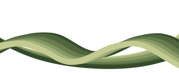 Green wave lines background 