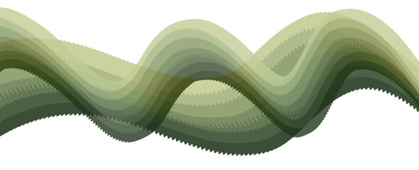 Green wave background 