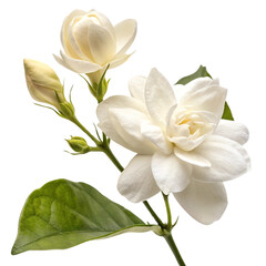 Obraz premium Jasmine Flower isolated on a transparent background