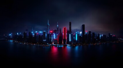 A high-tech holographic financial interface in front of a digital screen, showcasing modern finance and technology