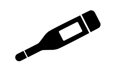 医療関連の単品アイコン　シンプルな電子体温計