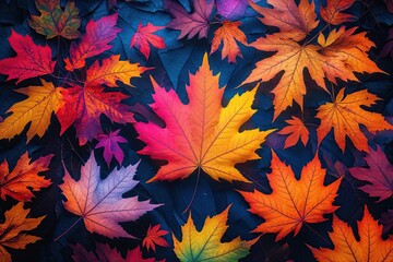 Vibrant Ethereal Autumn Leaves Textures for Stunning Visuals