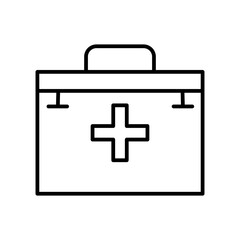 first aid kit line icon