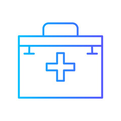 first aid kit gradient icon