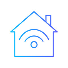 smart home gradient icon