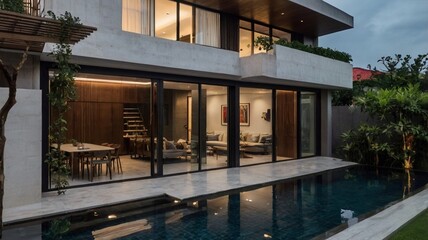 swimming pool in hotel