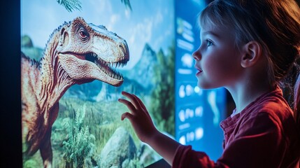 Interactive Educational Exhibit Showcasing Extinct Species for Kids