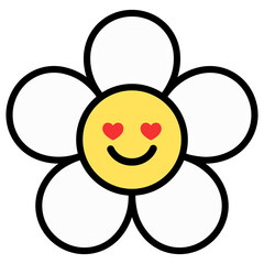 a daisy flower in love