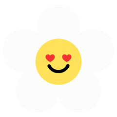 a daisy flower in love