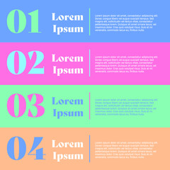 Colorful Numbered Information Infographic