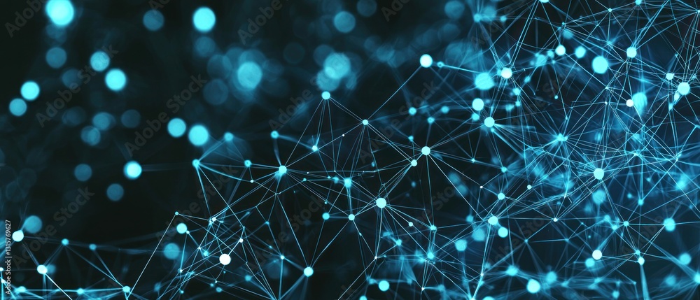 Poster abstract network connection: digital nodes and links