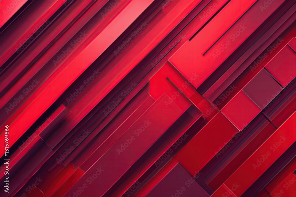 Poster dynamic red geometric diagonal pattern textured background for contemporary digital design