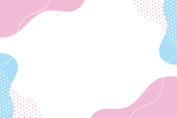 アブストラクトデザインのかわいいフレーム　