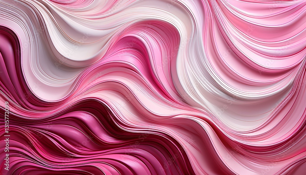 Aufkleber abstract pink background vector. abstract background pink and white with swirling waves.