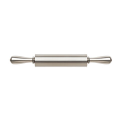 Classic Stainless Steel Rolling Pin for Baking Isolated on transparent background