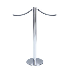 Polished Barrier Post with Elegant Rope Design Isolated on transparent background