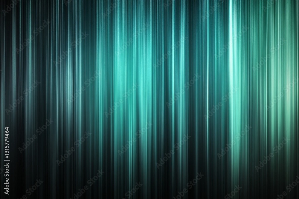 Wall mural abstract teal and green vertical stripes background ideal for digital technology concepts and themes