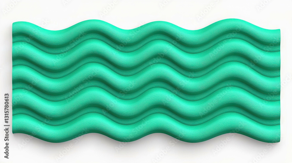 Poster green wavy texture pattern for abstract background or design elements