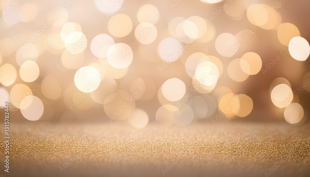 Aufkleber golden christmas lights background. abstract christmas background. abstract background with bokeh li