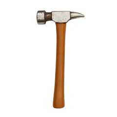 Classic Hammer Tool with Wooden Handle for Crafts Isolated on transparent background
