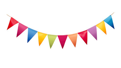 triangular flag on transparent background