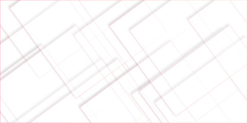 Abstract white background design with layers of textured white transparent material in triangle and squares shapes. White color technology concept geometric line vector white light grey background.	