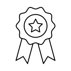 Badge Line Icon. Teamwork, Business, Planning, Strategy, Marketing, Leadership, Work Group, Meeting, Partnership Icons Editable Stroke Vector Illustration