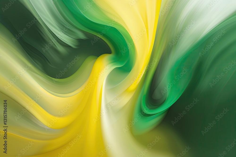 Poster vibrant yellow and green abstract background with blurred motion and soft texture