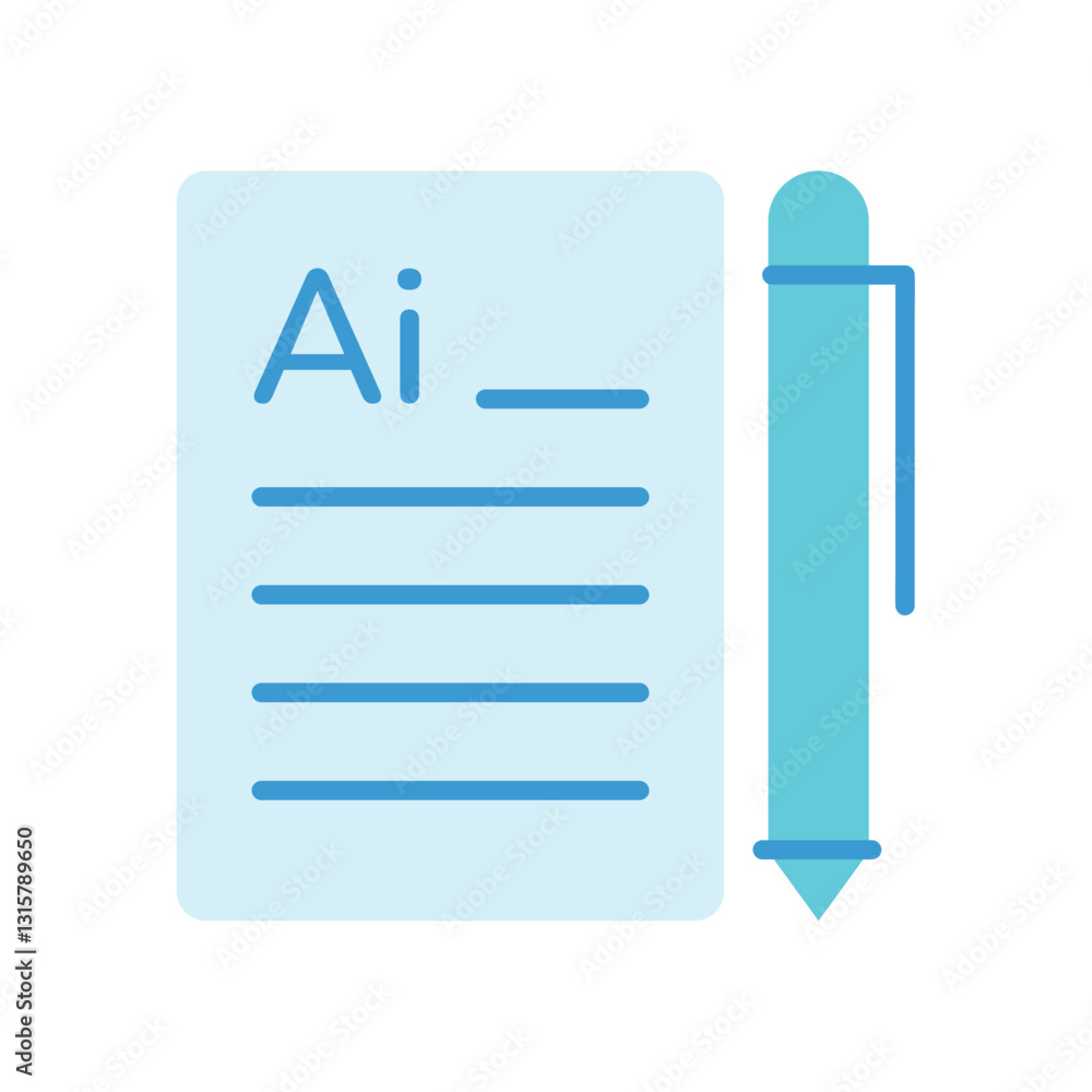 Poster generative ai automated writing