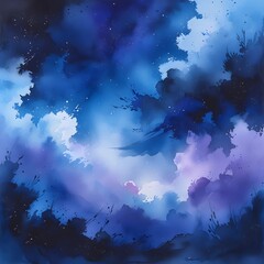 night sky with clouds