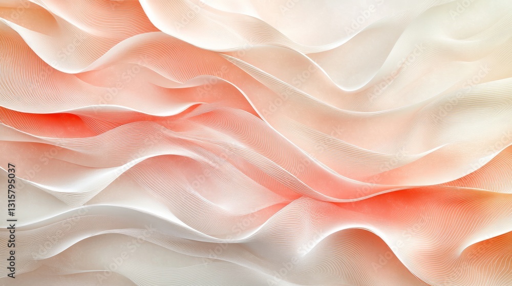 Aufkleber pastel background with luxurious white line patterns, creating an elegant, textured design with a re