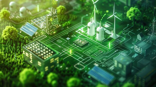 Exploration of green hydrogen as a sustainable alternative fuel source from solar and wind energy resources