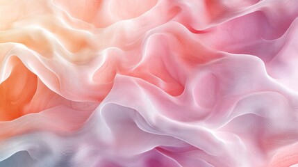 Obraz premium Soft pastel hues with intricate white line patterns, creating a smooth and luxurious textured background 