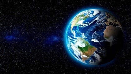 Exploring planet earth from space stunning view of our world digital art outer space aerial perspective
