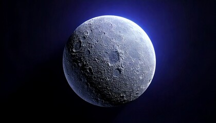 Lunar exploration event moon astronomy image dark space close-up view celestial body visualization