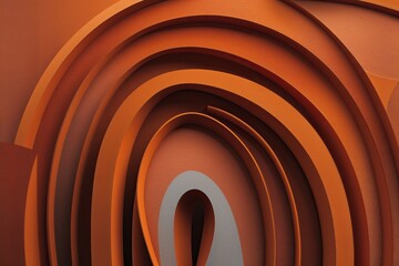 Obraz premium Rust Orange Abstract Wallpaper with Rich Textures and Warm Color Arcs