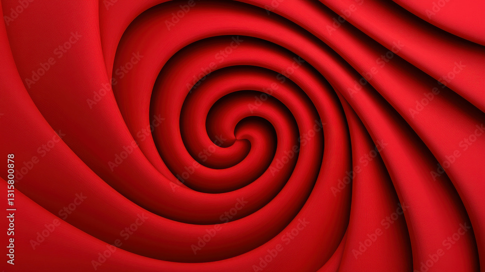 Poster abstract red spiral pattern background with smooth curves and elegant swirls