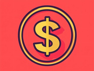 Fototapeta premium Dollar Sign Icon