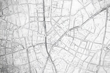 Fototapeta premium Abstract Urban Map Illustration with Detailed Line Patterns