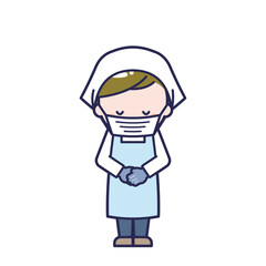 Obraz premium 調理員／男性 08