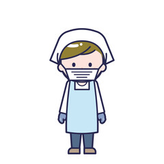 Obraz premium 調理員／男性 09