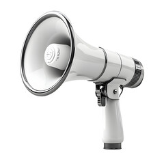 Realistic megaphone isolated on transparent white background clipping path, pen tool.