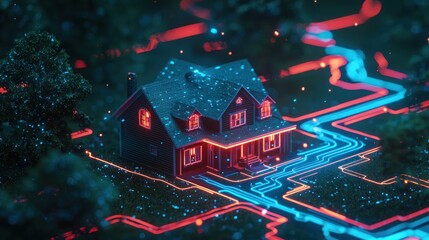 Smart Home in a Digital Forest: A Futuristic Vision of Connected Living