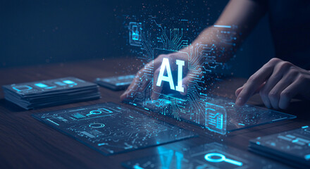 Human Utilizing AI for Data Management, Security, and Future Innovation