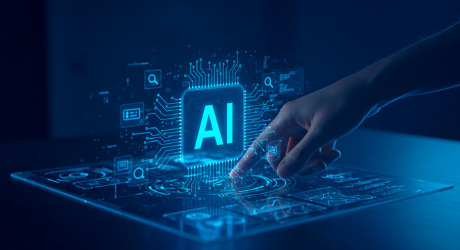 Human Utilizing AI for Data Management, Security, and Future Innovation